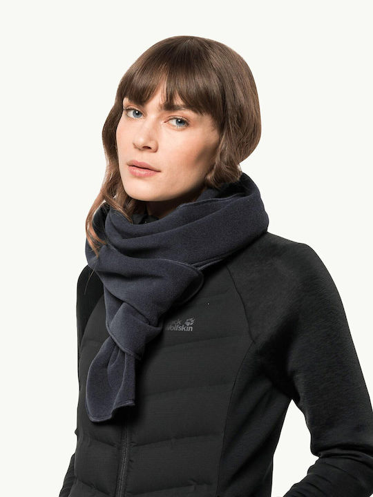Fular din lână pentru femei Fleece Negru