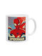 Koupakoupa Spiderman Kid Becher Keramik Weiß 330ml