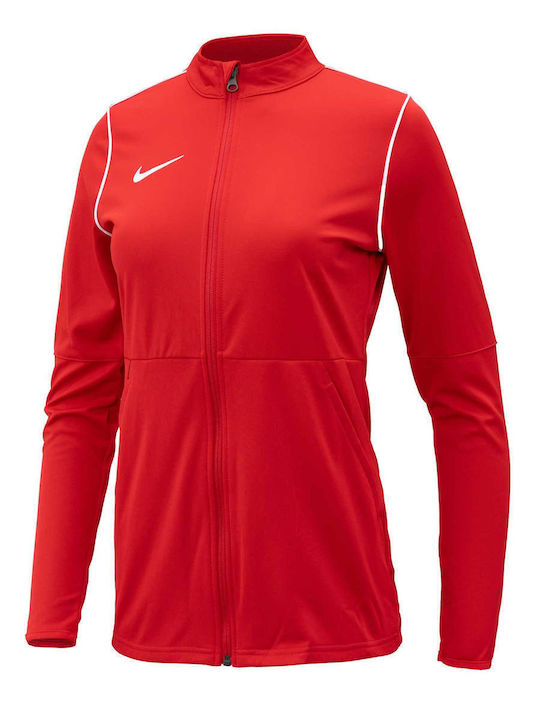 Park20 Women's Cardigan with Zipper Red