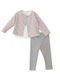Kids' Set with Leggings Winter 3pcs Gray