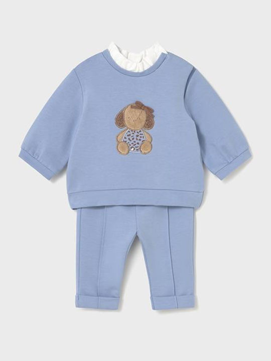 Kids Sweatpants Set With Light Blue Top