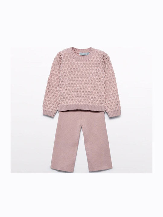 Kids' Set with Pants Winter 2pcs Rose Petal