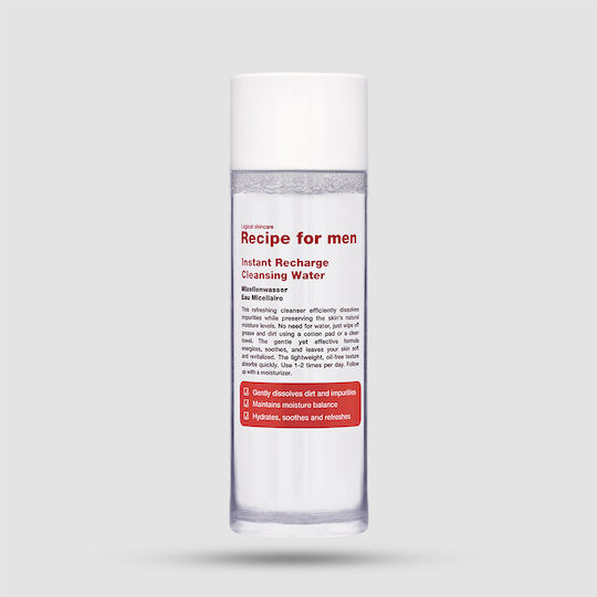 Recipe For Men Instant Recharge Κρέμα Καθαρισμού Προσώπου 100ml