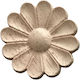 Carved Solid Wood Rosette Flower 6cm