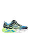 Kids Sports Shoes Running with Hoop & Loop Closure Blue