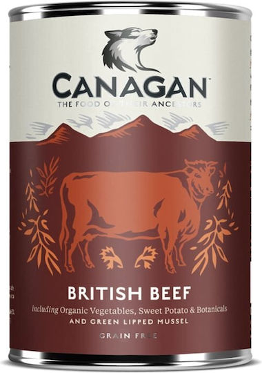 Canagan Υγρή Τροφή Σκύλων με Βοδινό 395gr
