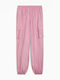 Kids Sweatpants Pink Woven