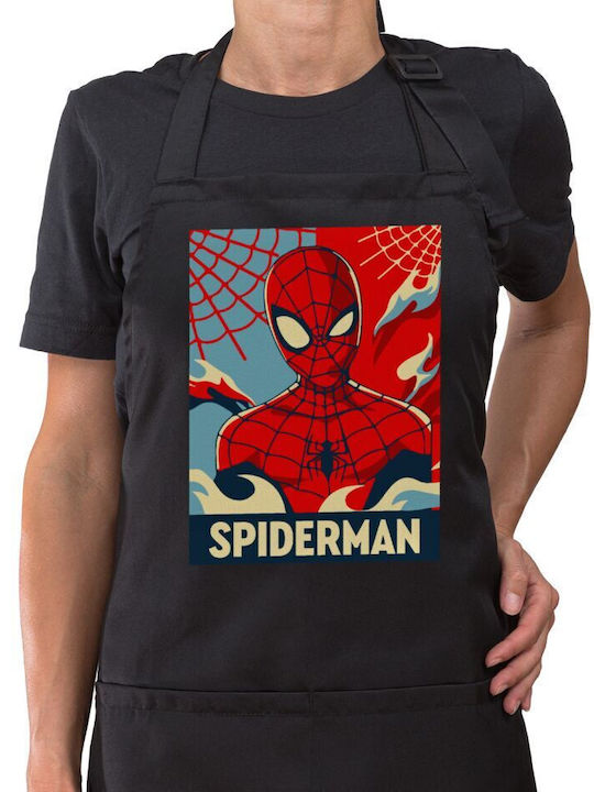 Spiderman Kid Şorţ Mare Chef Întreg cu Buzunare...