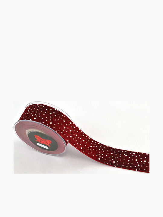 LiebeQueen Christmas Ribbon Red 450x4.3cm 1pc