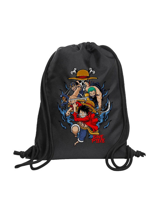 Koupakoupa One Piece Παιδική Τσάντα Πλάτης Μαύρ...