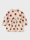 Kinderkleid Mädchenkleider Langärmelig Beige