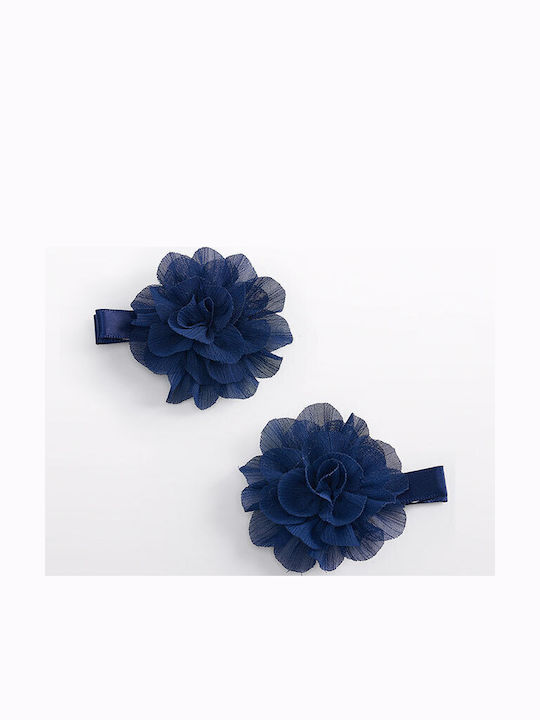 Abel & Lula Set of Kids Hair Clips with Bobby Pin Flower 2pcs
