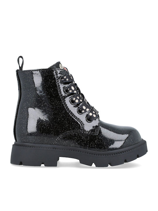Garvalin Kids Boots from Patent Leather with Zi...