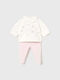 Kids' Set with Leggings Winter 2pcs Baby Pink