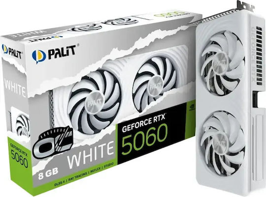 Palit GeForce RTX 5060 8GB GDDR7 White OC Graphics Card