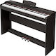 Electric Upright Piano KMDP-105 with 88 Weighted Keys Black