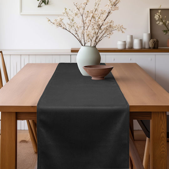 Beauty Home Premium Christmas Fabric Tablecloth Runner Black 32x150cm