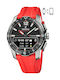 Festina Ceas Digital Barbatesc 44mm Baterie cu Culoare Cauciuc Roșie