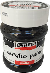 Pentart 230ml Schwarze Acrylfarben