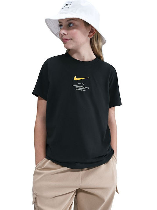 Nike Kids' T-shirt Black Sportswear