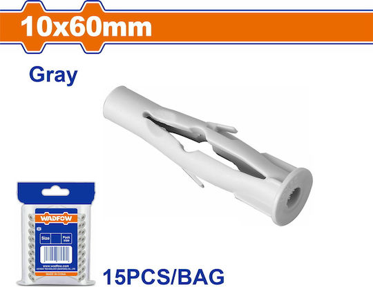 Wadfow Βισμα Πλαστικο Pe Universal 10χ60mm 15tem Wxte931
