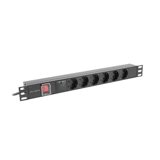 Lanberg Rack Power Strip PDU-06F-0200-IEC-BK 1pcs