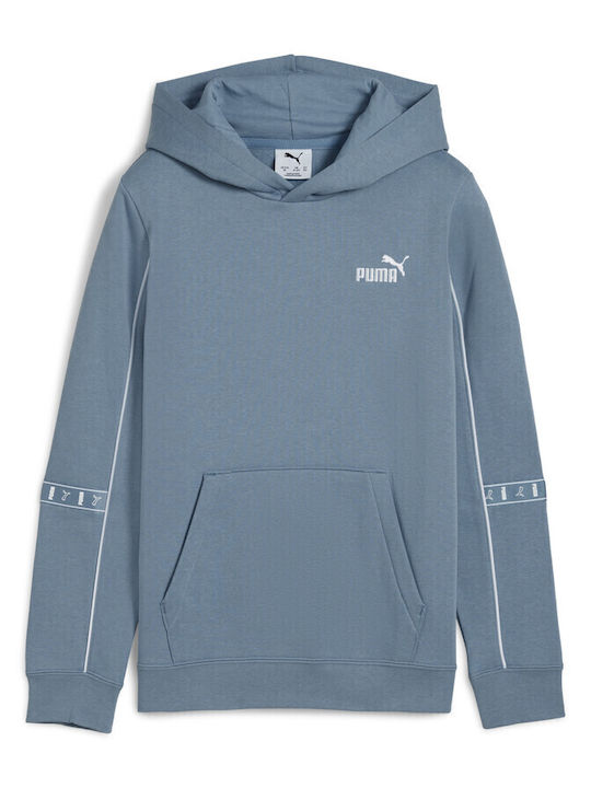 PUMA Παιδικό Φούτερ με Κουκούλα και Τσέπες Μπλε Hoodie Fl