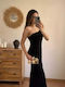 Maxi Damenkleid Für Hochzeit Und Taufe Schwarz