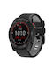 Silicone Strap Quickfit Garmin Fenix 22mm Black Grey