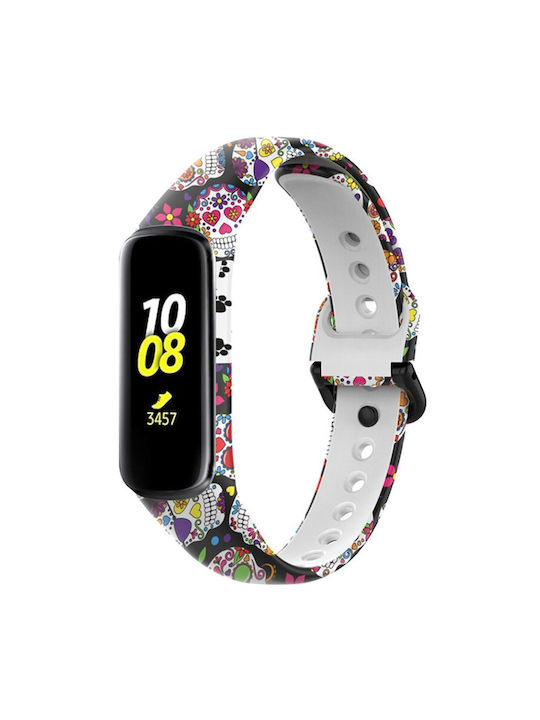 Silikon Tragbare Bänder Samsung Galaxy Fit 2 Sm-r220 Mehrfarbiges Schädel