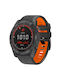 Силиконова Кайшка Quickfit Garmin Fenix 22mm Сива Оранжева