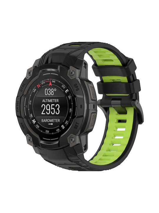 Curea Silicon Garmin Instinct 3 Solar Instinct 3 Amoled 50mm – Bicolor Negru-Verde Curea Silicon Garmin Instinct 3 Solar Instinct 3 Amoled 50mm – Bicolor Negru-Verde