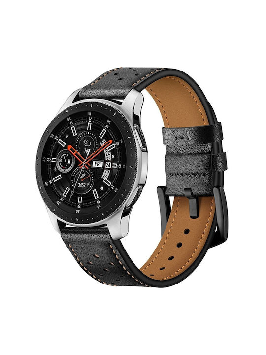 Leather Universal Strap 22 Mm Black