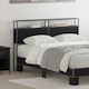 CM Wooden Bed Headboard Black Oak