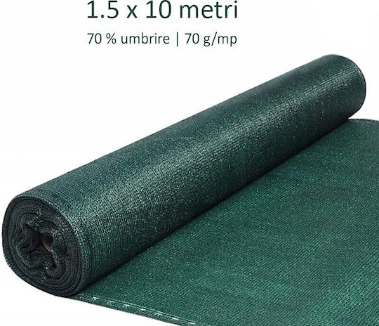 Netz / Schattiergewebe Grün 1.5x10m 70gr/m²
