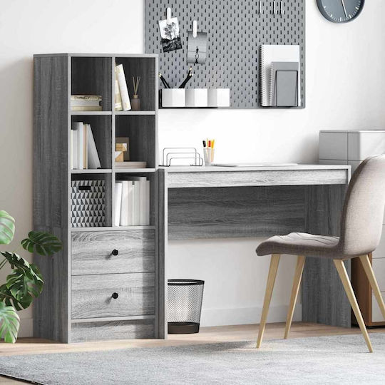 Desk Storage Space Drawer 2 Pieces Grey Sonoma 3337334