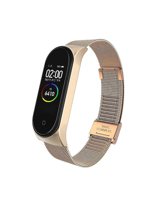 Curea Milanese Xiaomi Mi Band 3 Mi Band 4 Rose Gold