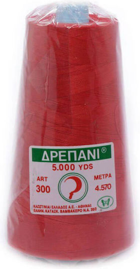 Thread Petalouda Drepani Art 300 5,000 Yds Cotton Red 2130