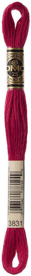 Embroidery Thread Mouline Dmc 117 Fuchsia 3831