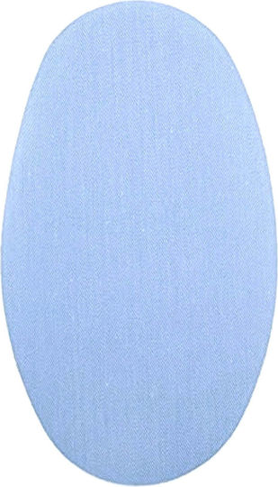 Lecco Heat-Activated Fabric Elbow Patches 1 Pair Light Blue