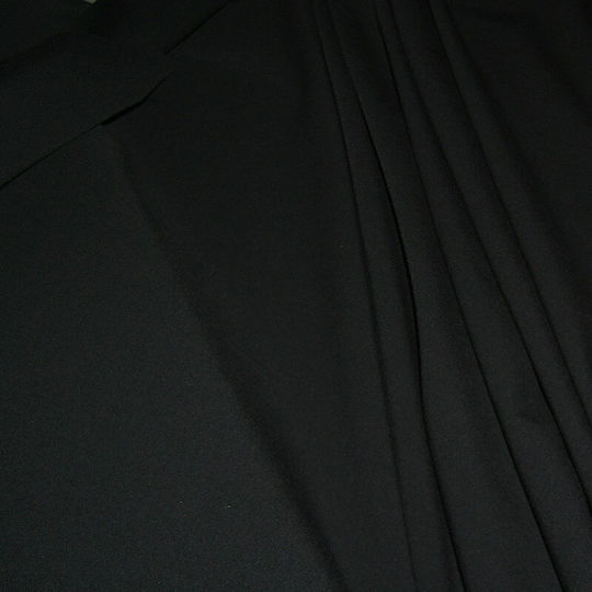 Φόδρα Βελουτέ 100% Polyester Μέτρο Φάρδος 2.40 M Μαύρο