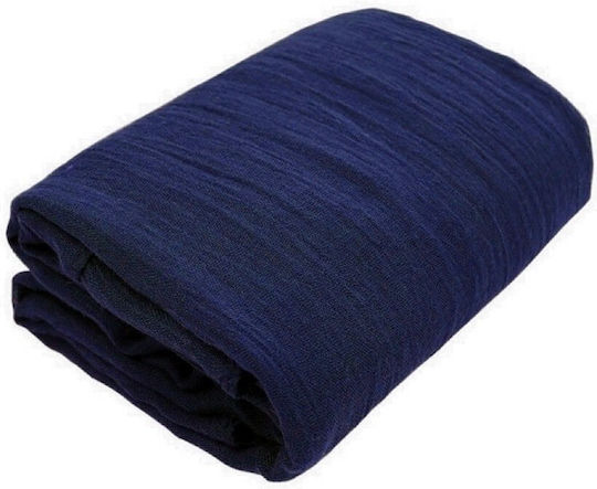 Decorative Gaza 100% Cotton 10 Meters Length X Width 1.5m Dark Blue Gaza
