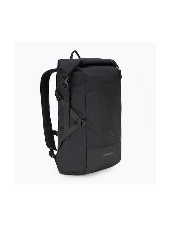Kadva Ορειβατικό Σακίδιο 25lt Αδιάβροχο Μαύρο Daypack