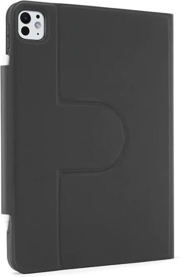 Pipetto Origami No5 Folio Flip Cover Case Compatible Ipad Pro 11 Inch 2024 Black