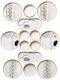 Hermia Multicolour Ceramic Dinnerware Set 14pcs