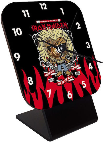 Koupakoupa Wooden Desktop Clock Iron Maiden (eddie)