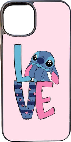 High Durability Mobile Phone Case iPhone 14 Pro Max Black Silicone Back Cover Lilo Stitch No4 Love
