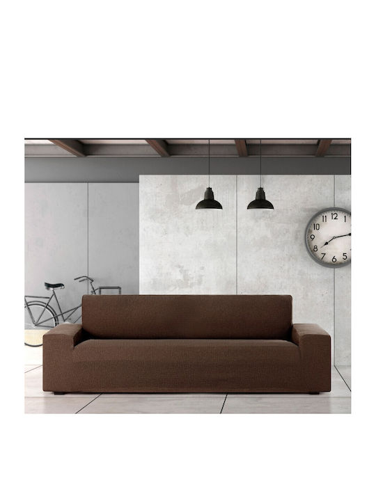 Eysa Еластичен Калъф За 2-местен диван C/7 Brown 140εκ. 1бр F721497
