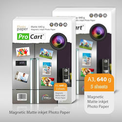 Matte Magnetic Photo Paper 640g A3