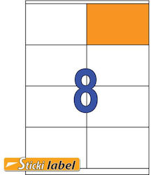 Sticki Self-Adhesive Rectangular A4 Labels 105x70mm